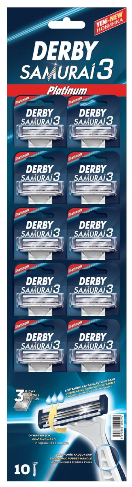 Derby Samurai Platinyum 3 Bıçak