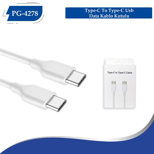 PG-4278 Type-C TO Type-C Data Kablosu