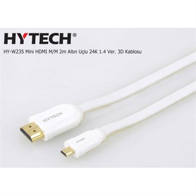 hytech HY-W235 Mini HDMI M/M 2m uçlu 24k 1.4vr kab