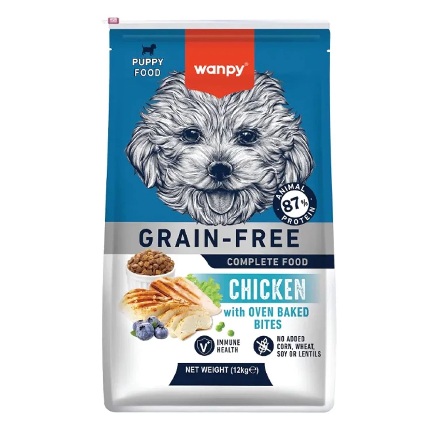 Wanpy Grain Free Complete Food for Puppy Chicken Recipe 12 кг