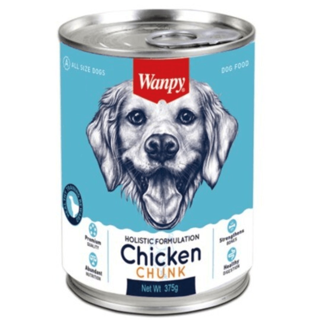 Wanpy Complete and Balanced Canned Food-Chicken for Dog 375gr