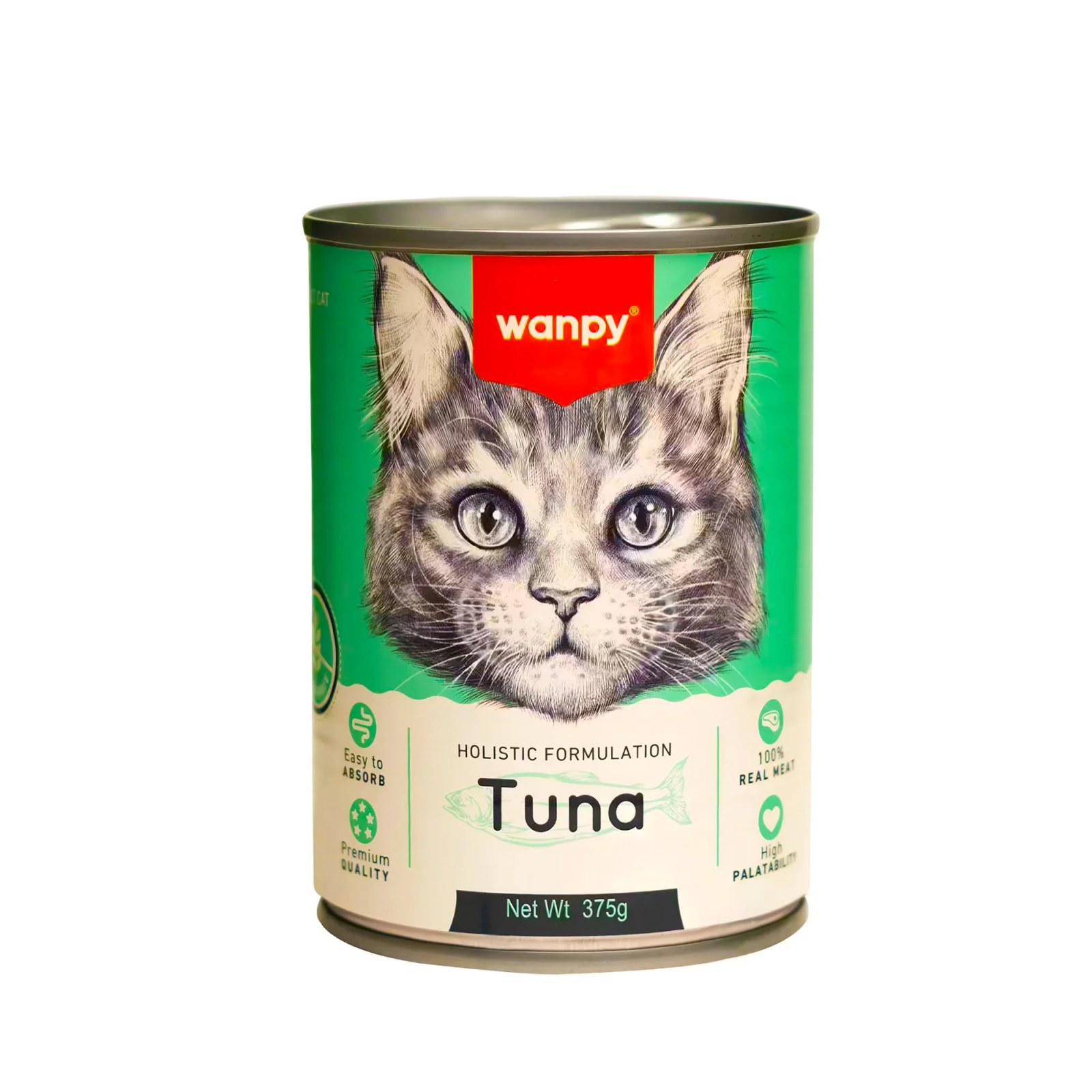 Wanpy Complete and Balanced Canned Food-Tuna for Cat 375gr