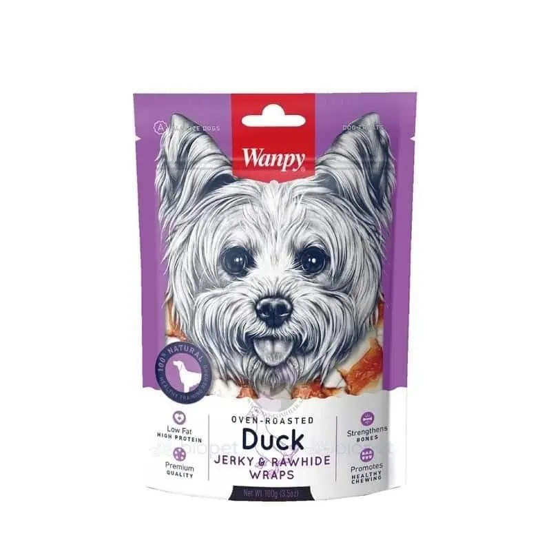 Wanpy Duck Jerky & Rawhide Wraps 100g