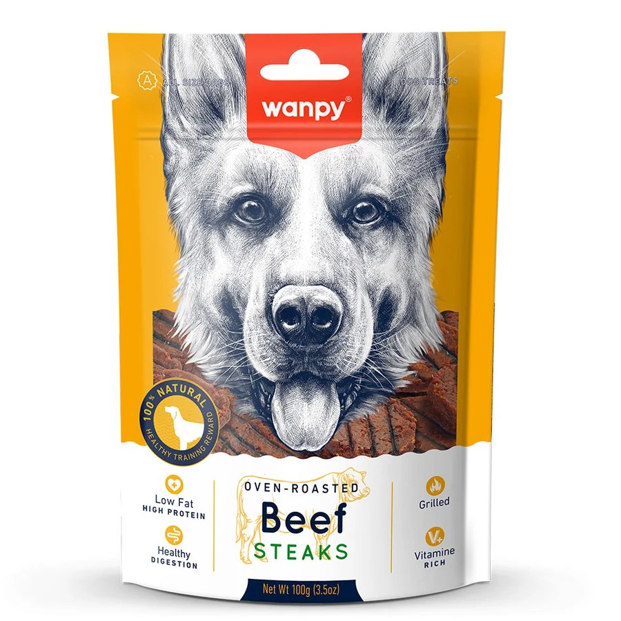 Wanpy Izgara Biftekli Köpek Ödülü 100 g