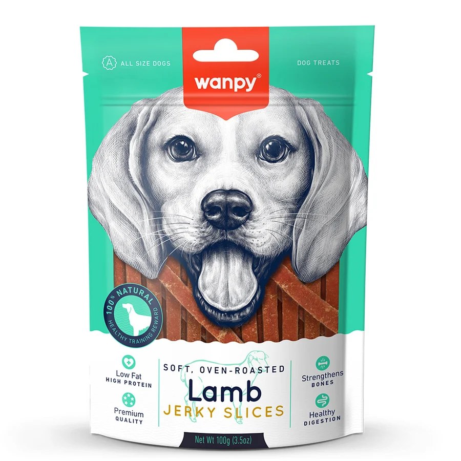 Wanpy Soft Lamb Jerky Slices 100g