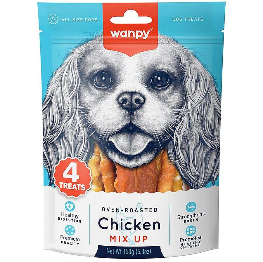 Wanpy Chicken Mix UP (4 Treats )150gr
