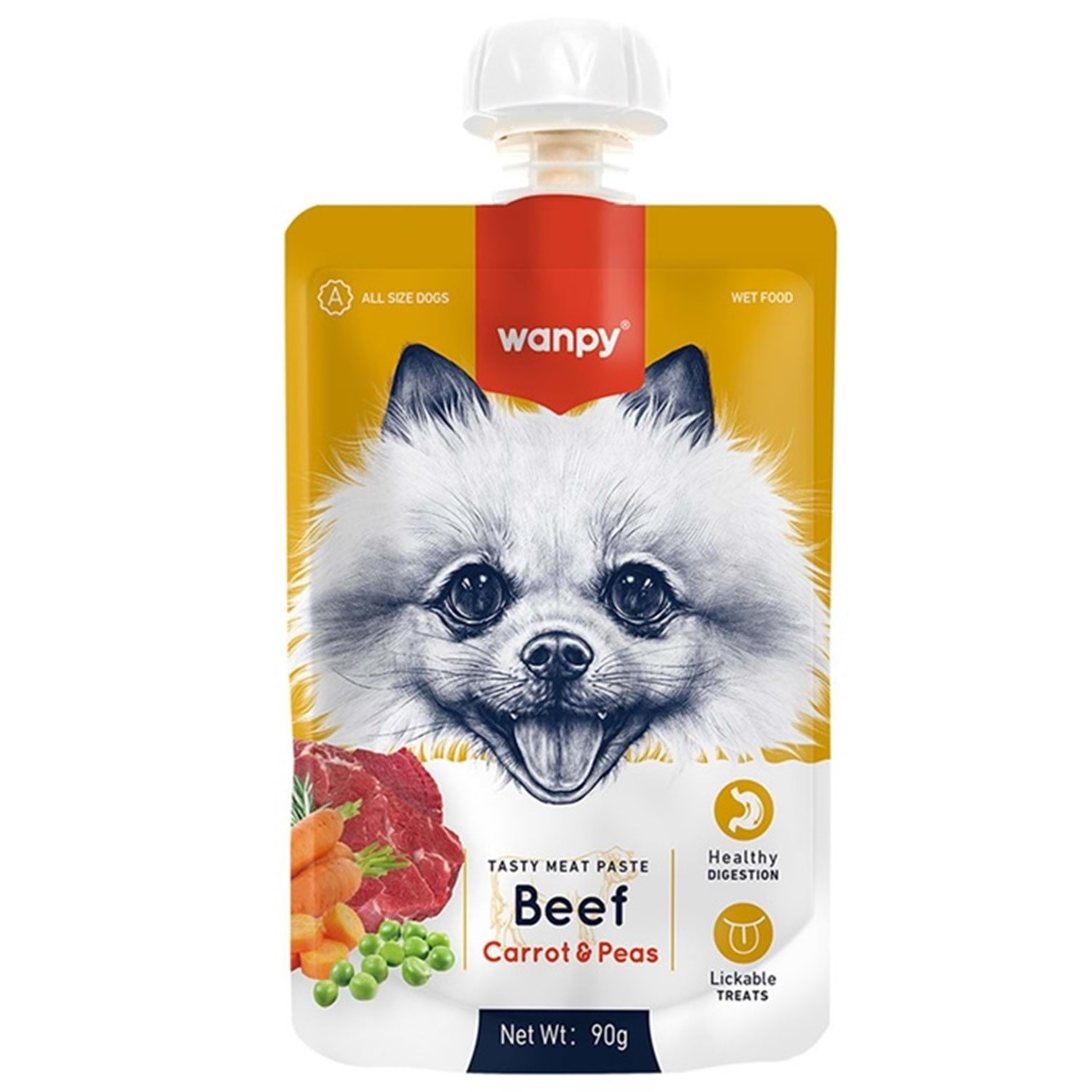 Wanpy Dog Beef with Carrot & PEA 90g