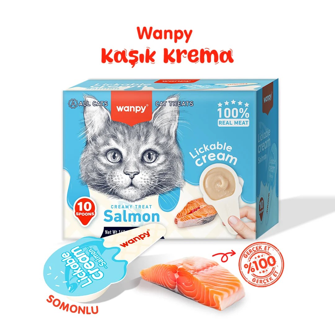 Wanpy Licklable Cream - Salmon for Cat 16gr