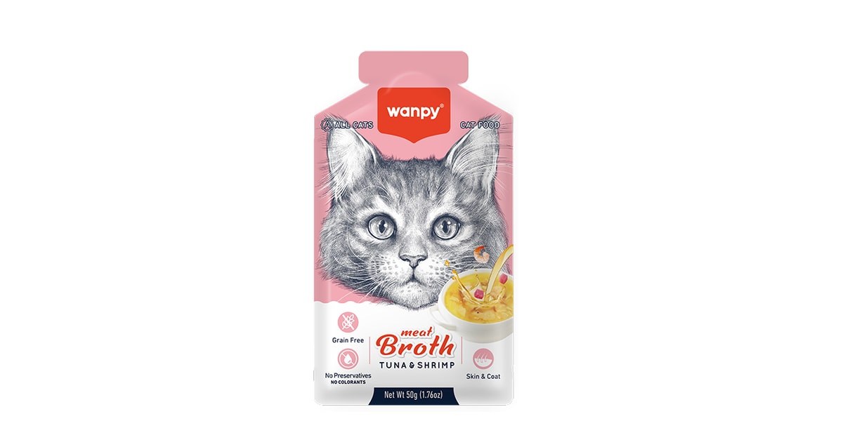 Wanpy Meat Broths Tuna & Shrimp for Cat 50g