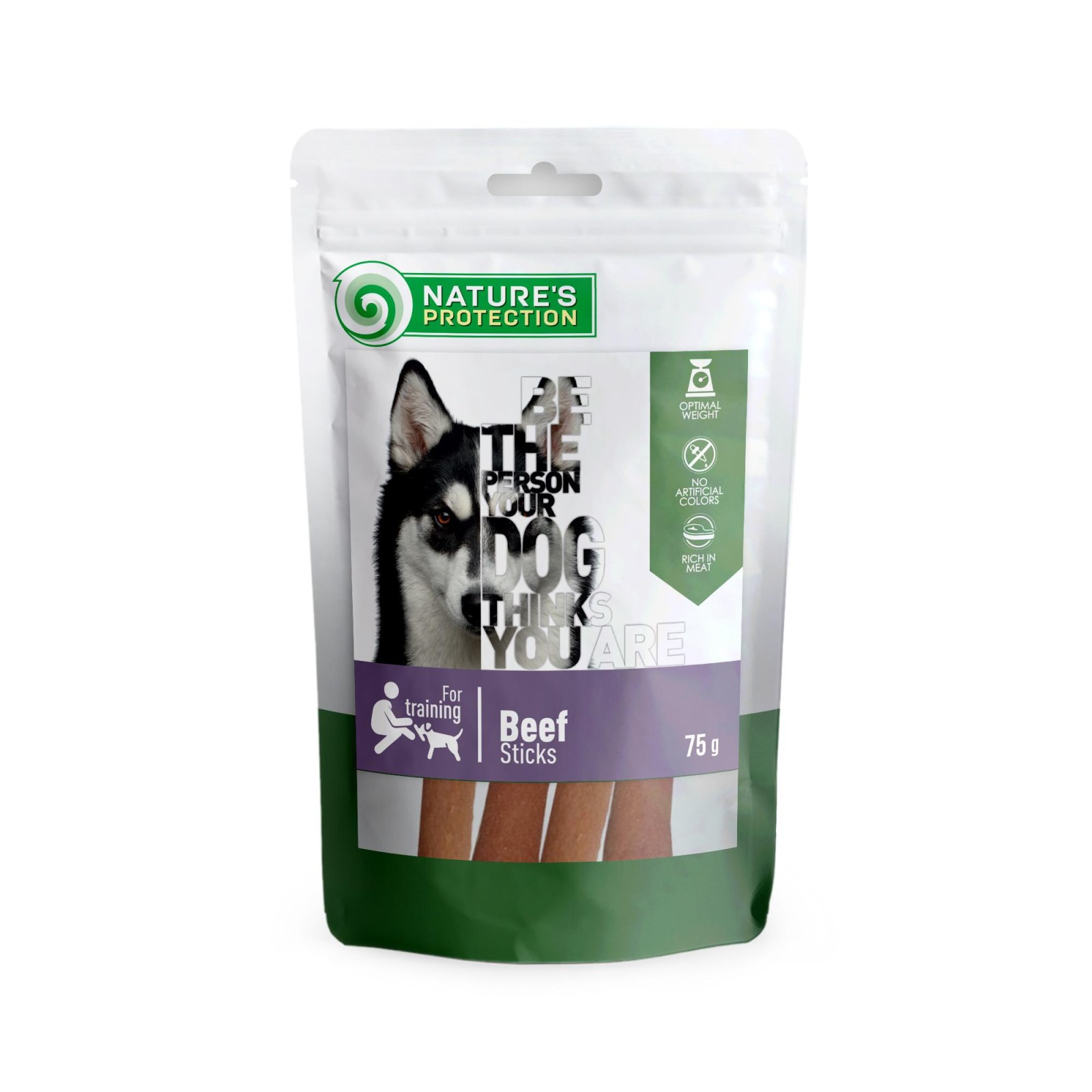 Nature's Protection Beef Sticks Dog Treats, 75 g