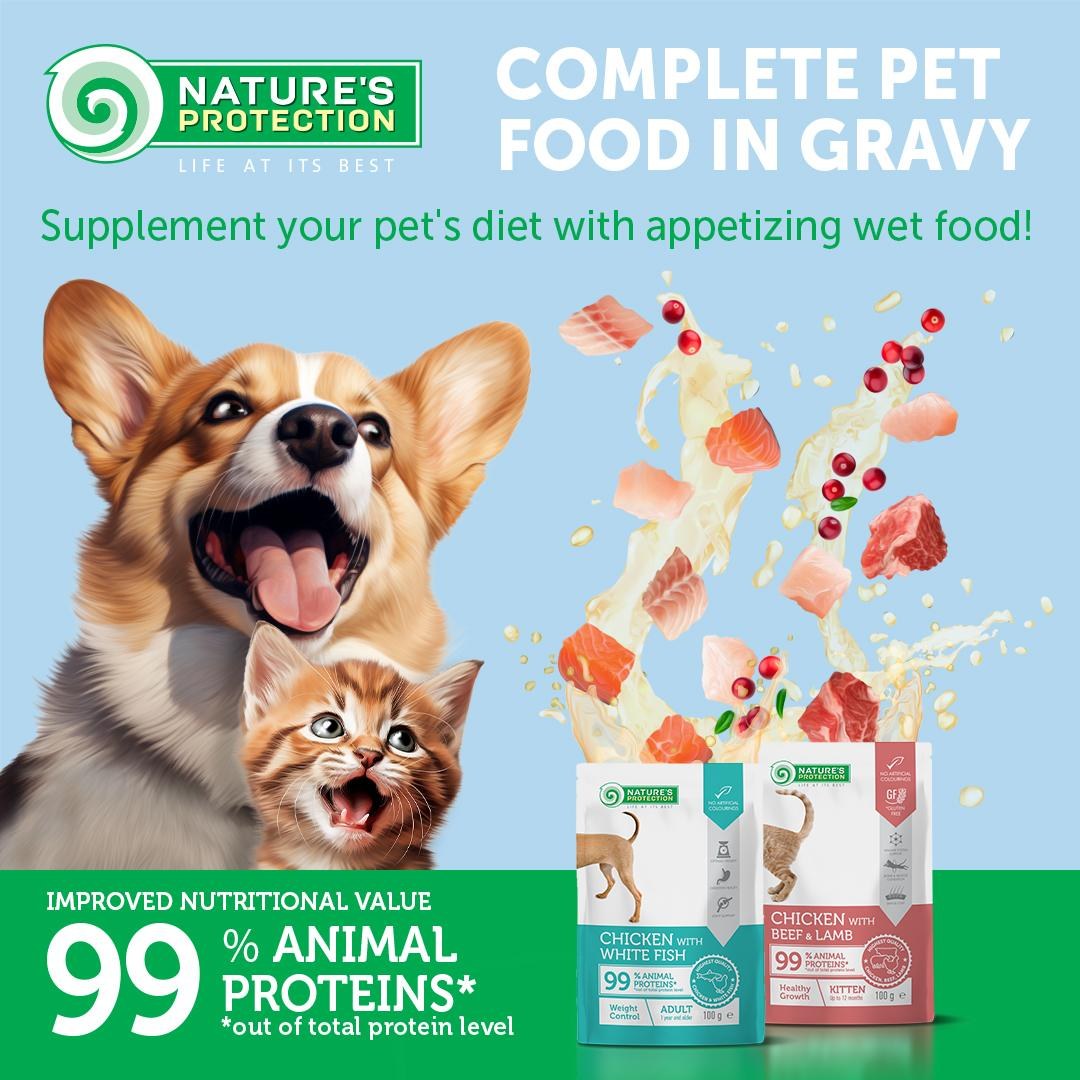 Nature's Protection Prime Корм для контроля веса с курицей и белой рыбой