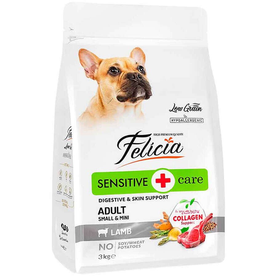 Felicia Low Grain Adult Small-Mini Dog Food with Lamb 3 kg