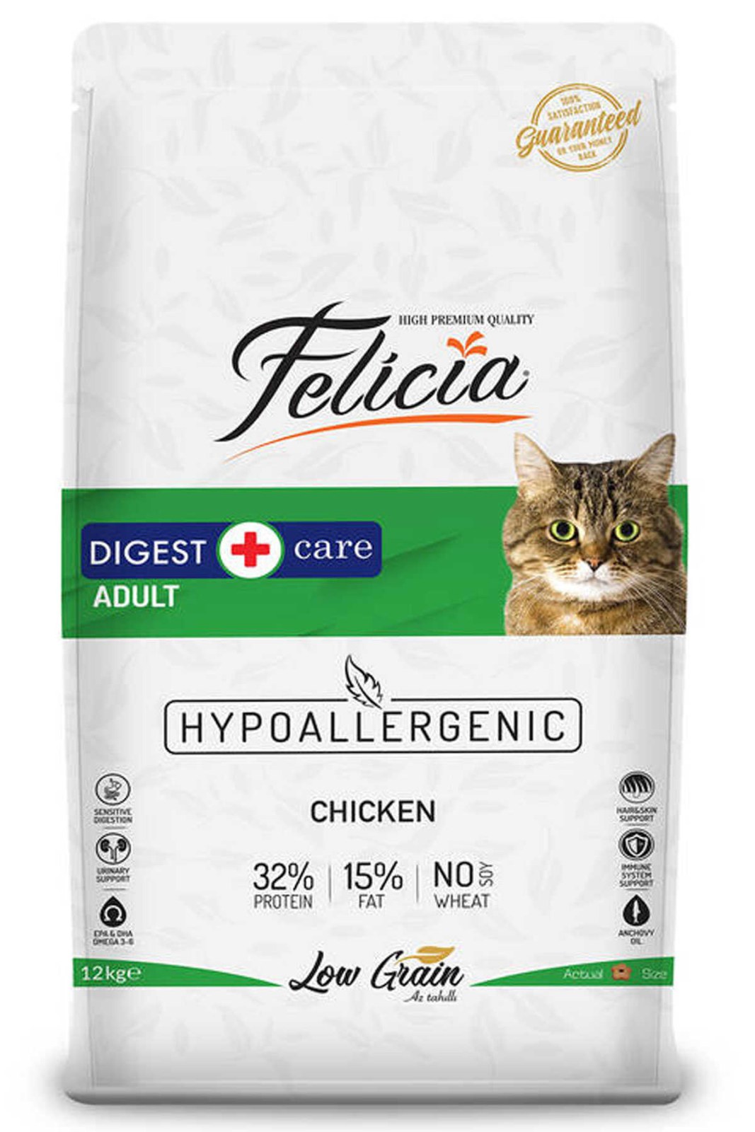 Felicia Low Grain Adult Chicken Cat Food 12 kg