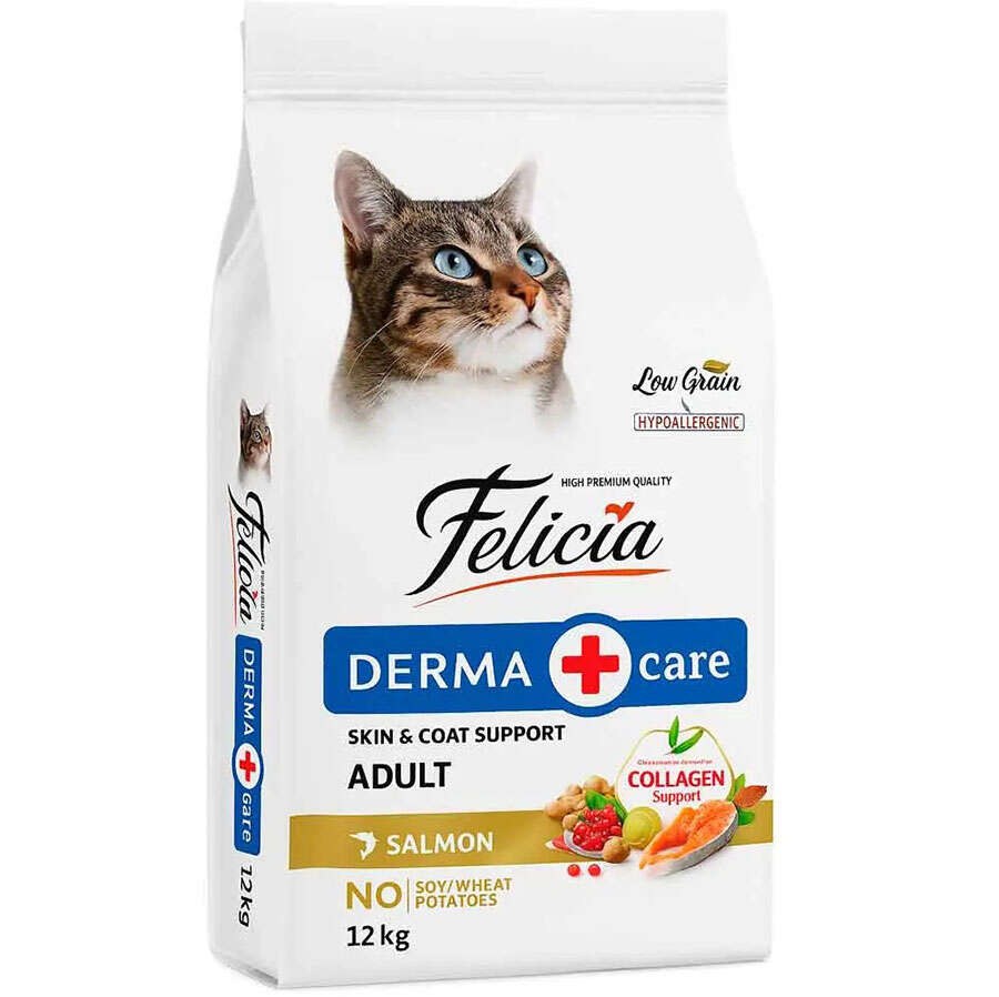 Felicia Low Grain Adult Cat Food with Salmon 12 kg