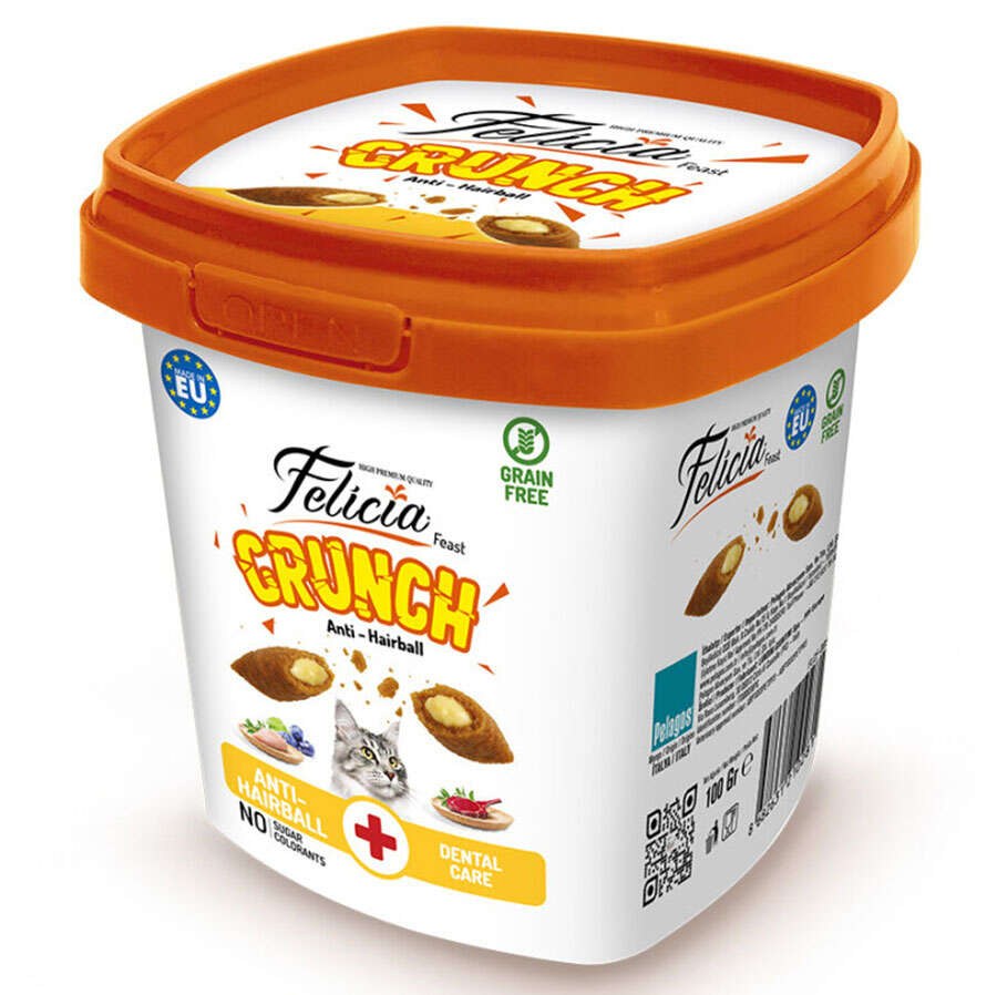 Felicia Hairball Cat Crunch лакомство для кошек 100 г