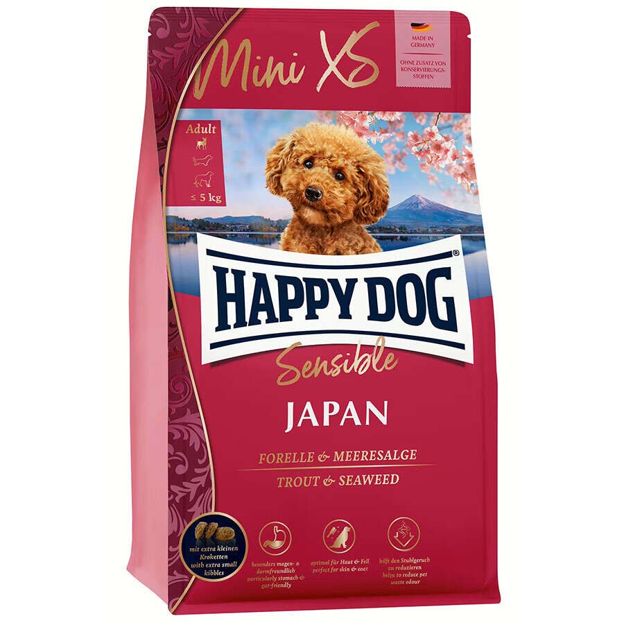HappyDog Mini XS Japan, корм для собак мелких пород, 1,3 кг