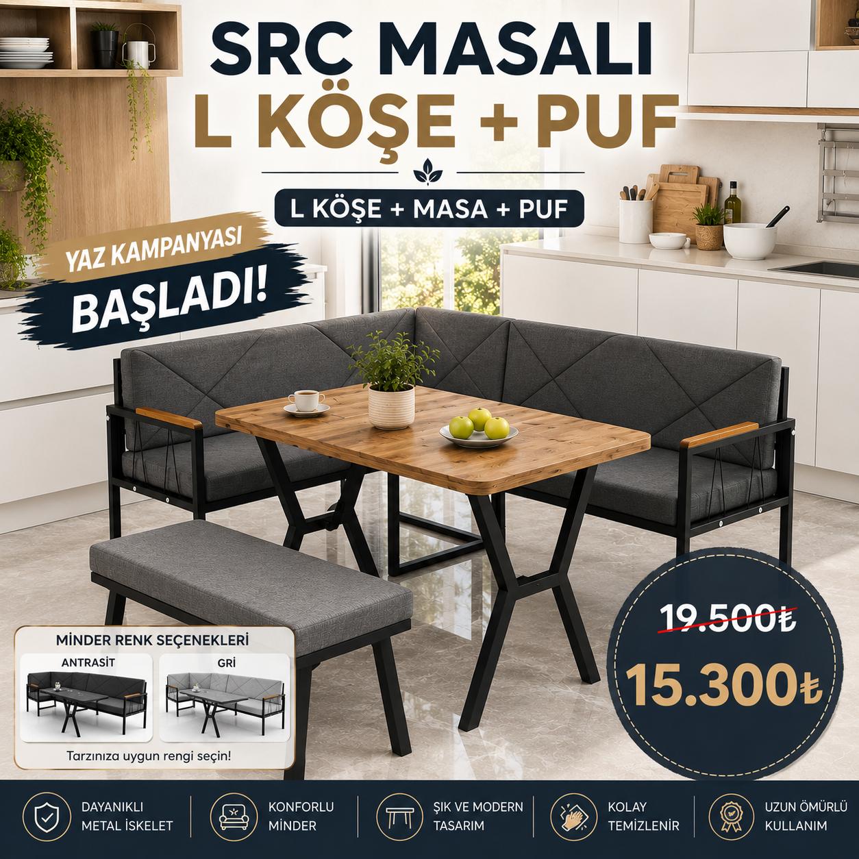 SRC Masalı L Köşe + Puf Seti