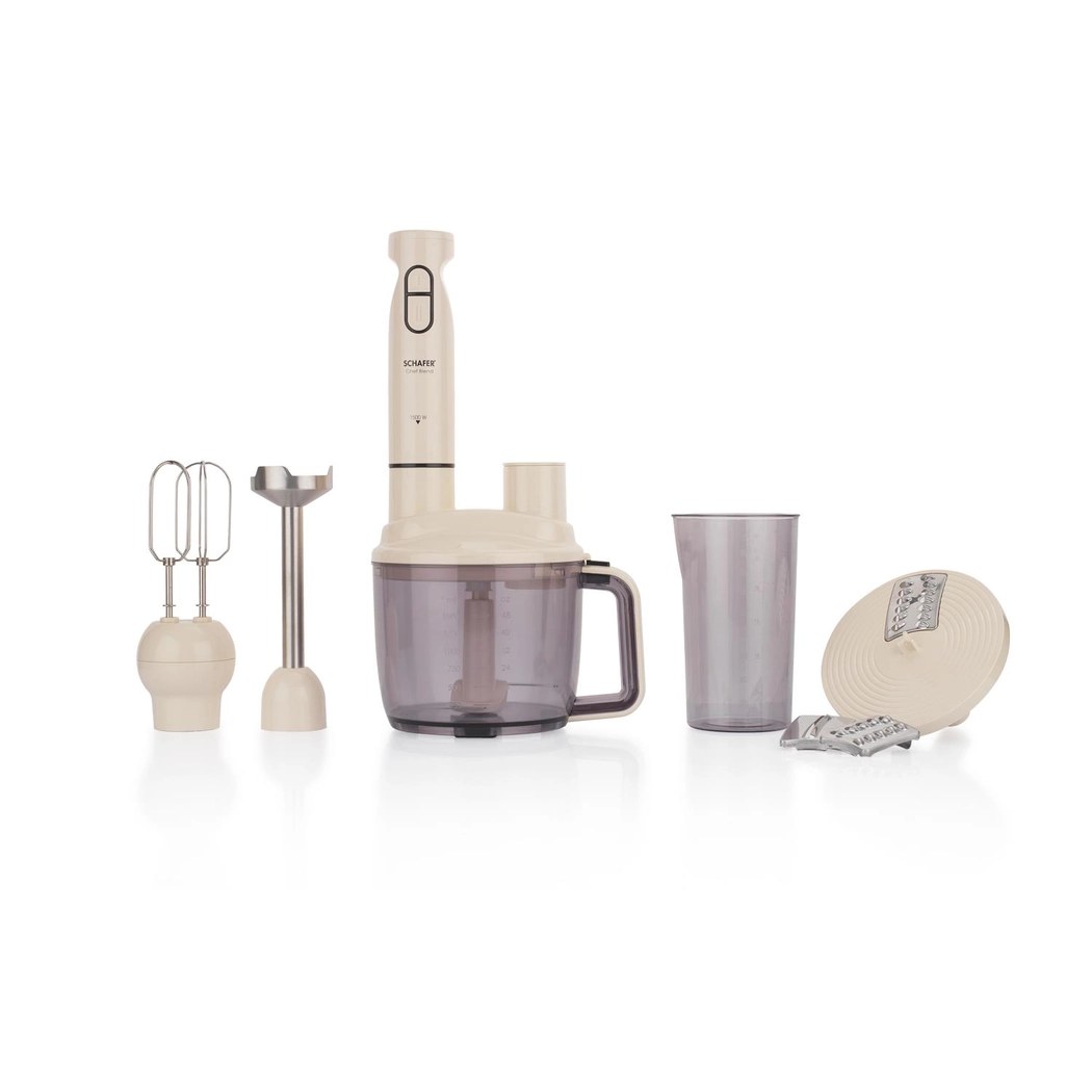 Schafer Chef Blend Mega Hand Blender Set, Cream