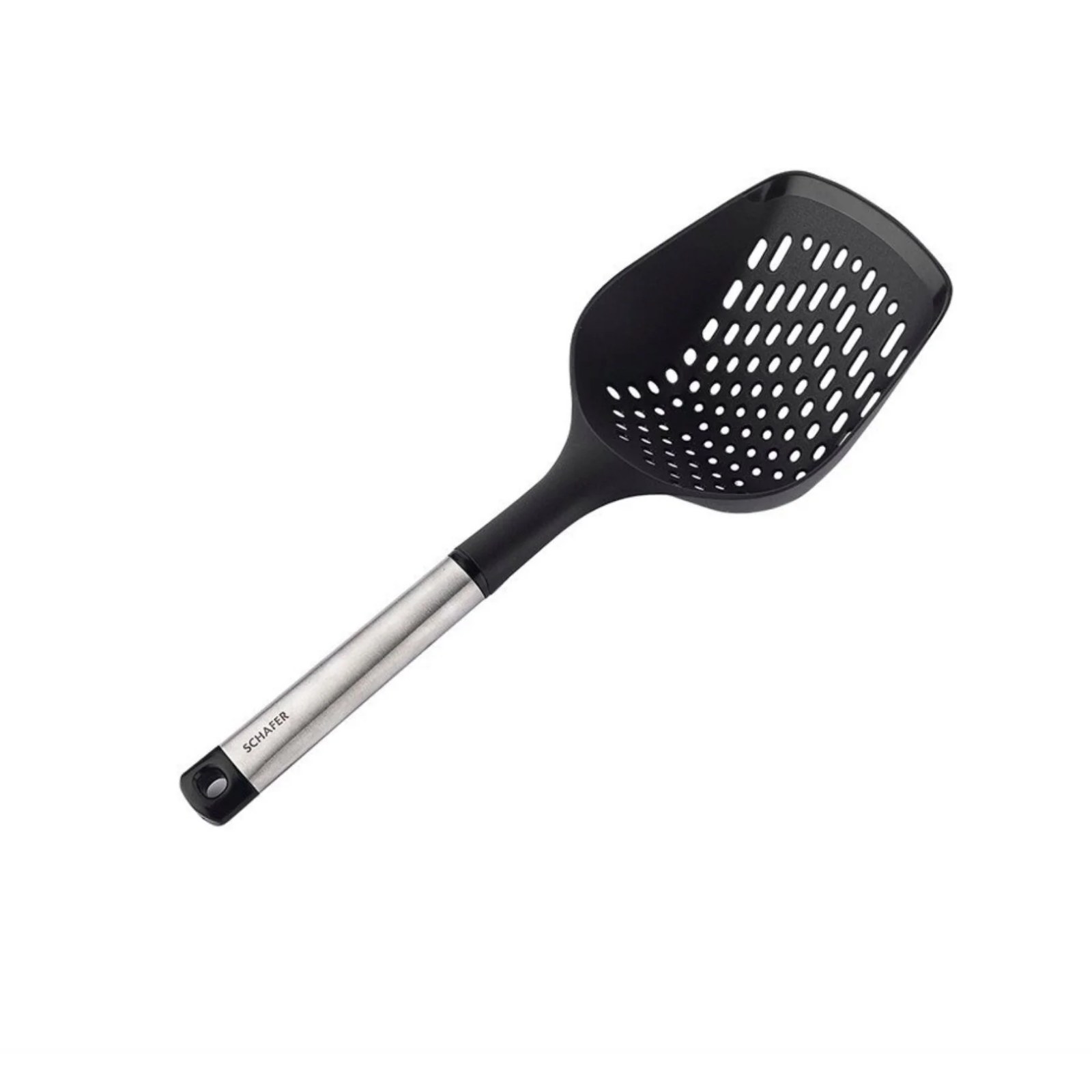 Schafer Helfer Silikon Gözenekli Spatula Gri/Siyah