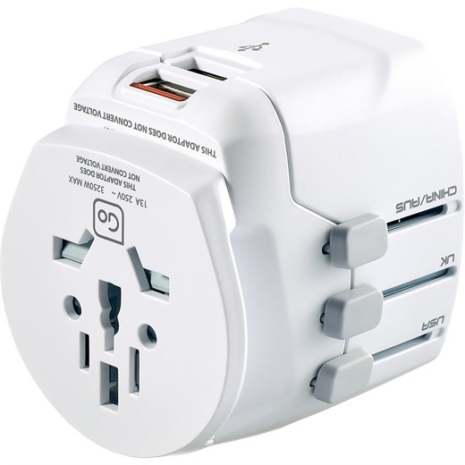 Omega 21165 Çift USBLI(2X2.1A) UK TO EU Adaptör