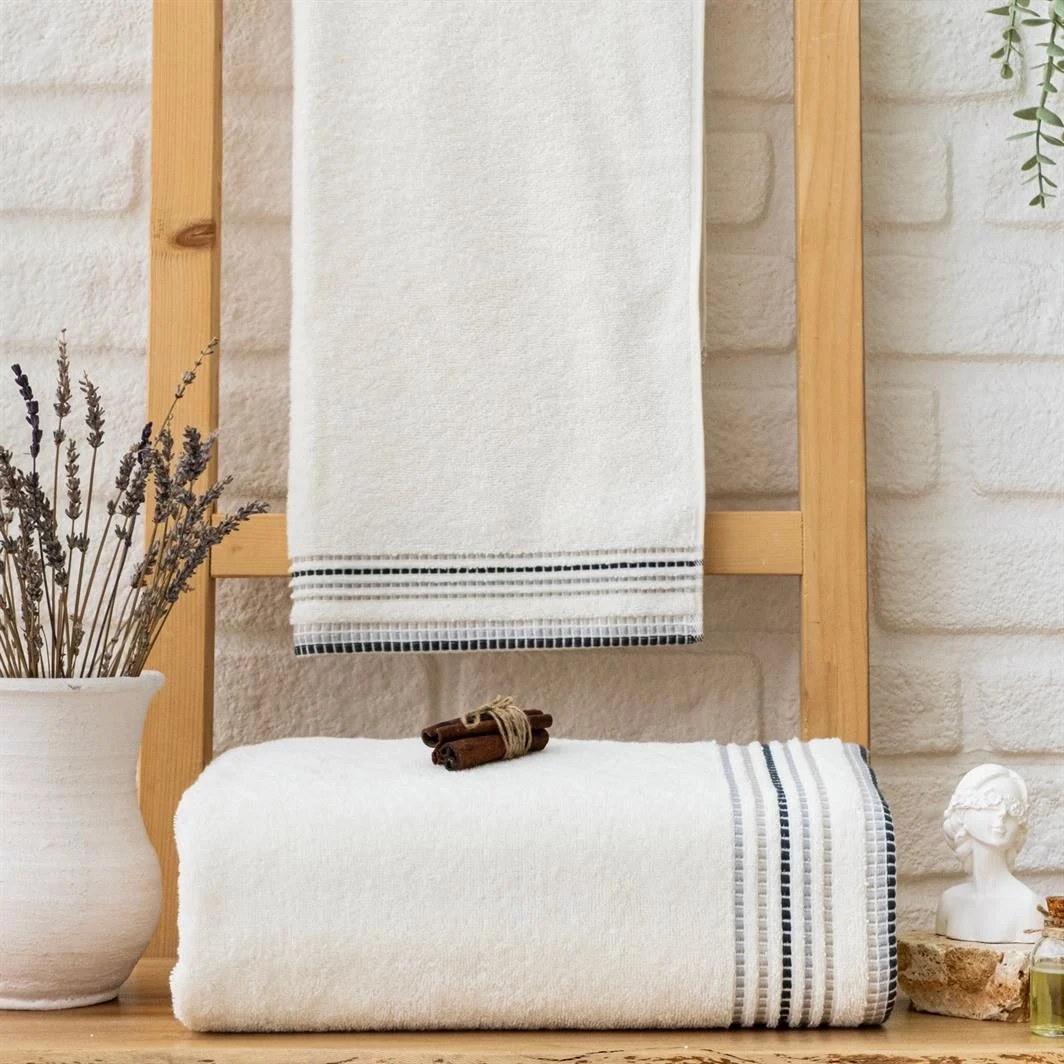 Schafer Home Rosy Woven Towel 70x140 cm Cream
