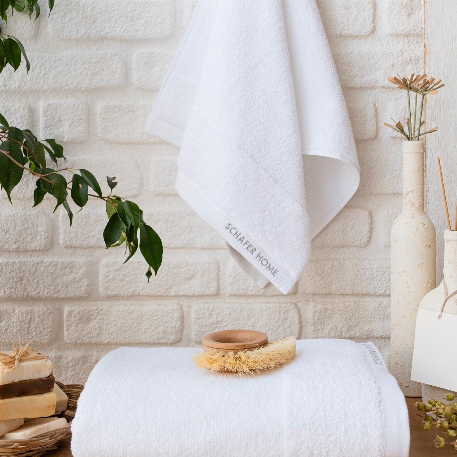 Schafer Home Soft Touch White Towel 50x90 cm