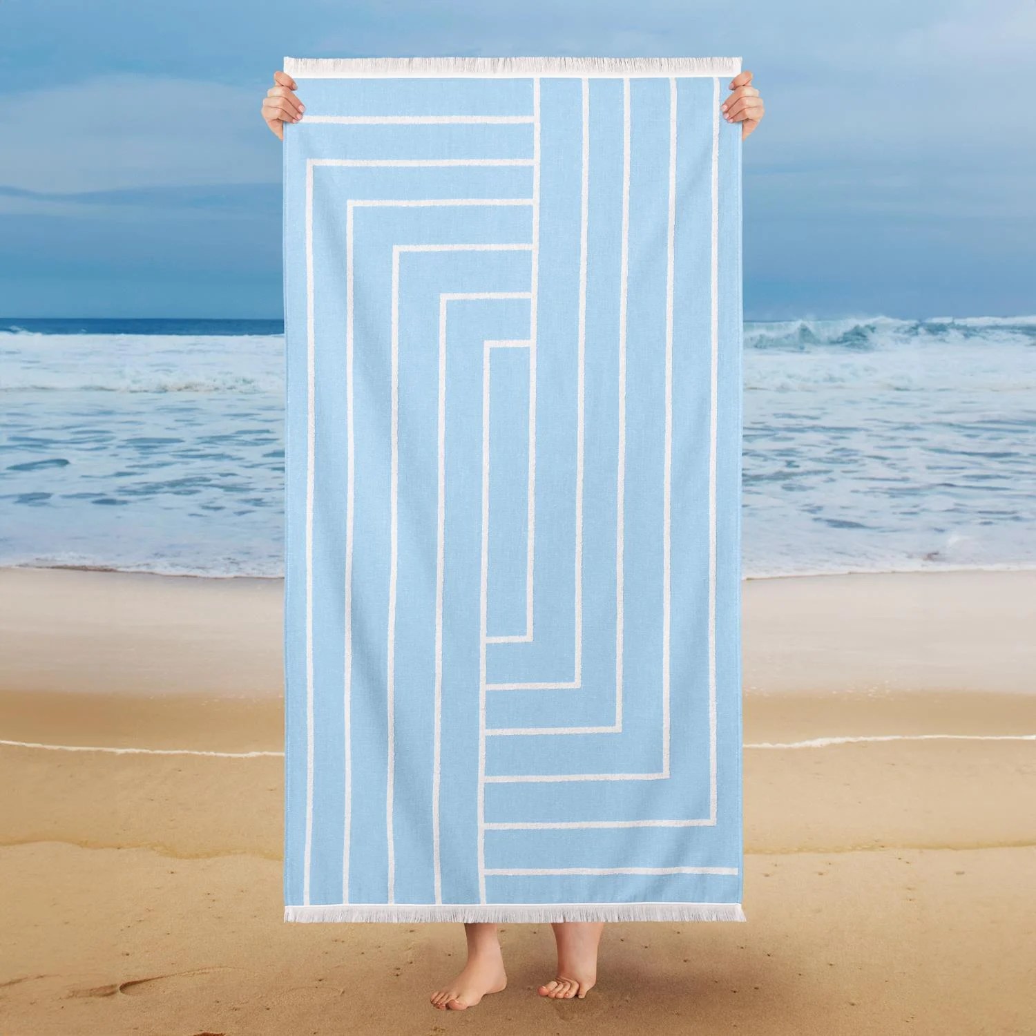 Schafer Home Sue Beach Towel 75x150 cm Indigo