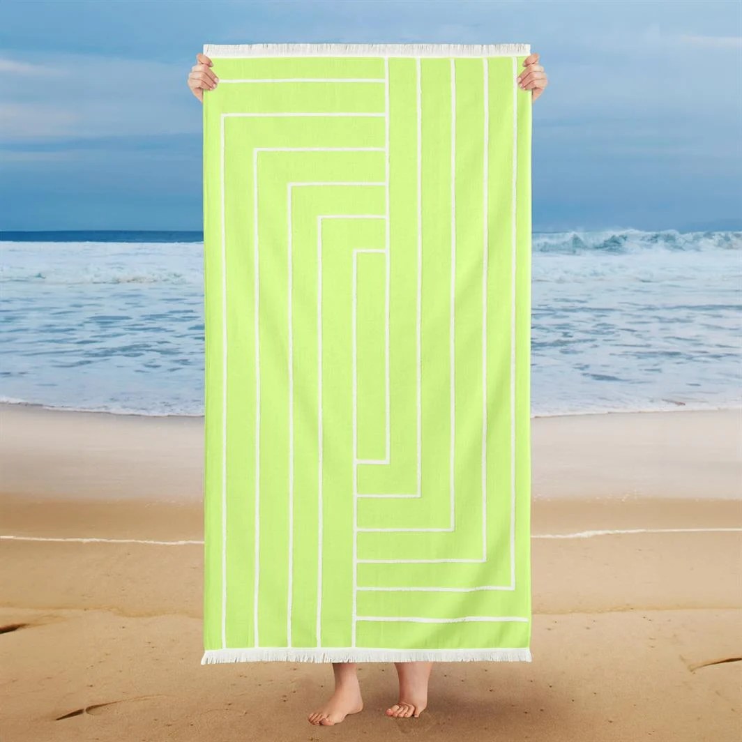 Schafer Home Sue Beach Towel 75x150 cm Yellow