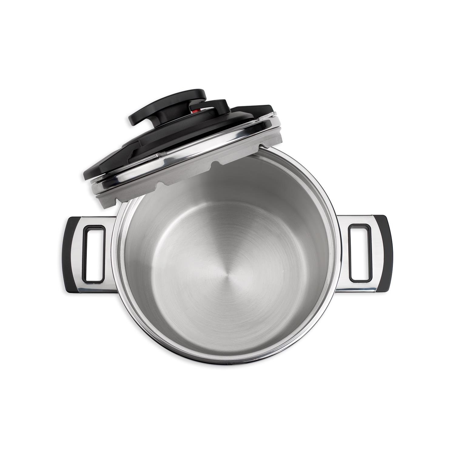 Schafer İn Safe 2-Piece Pressure Cooker Set, 4 Pieces, Black