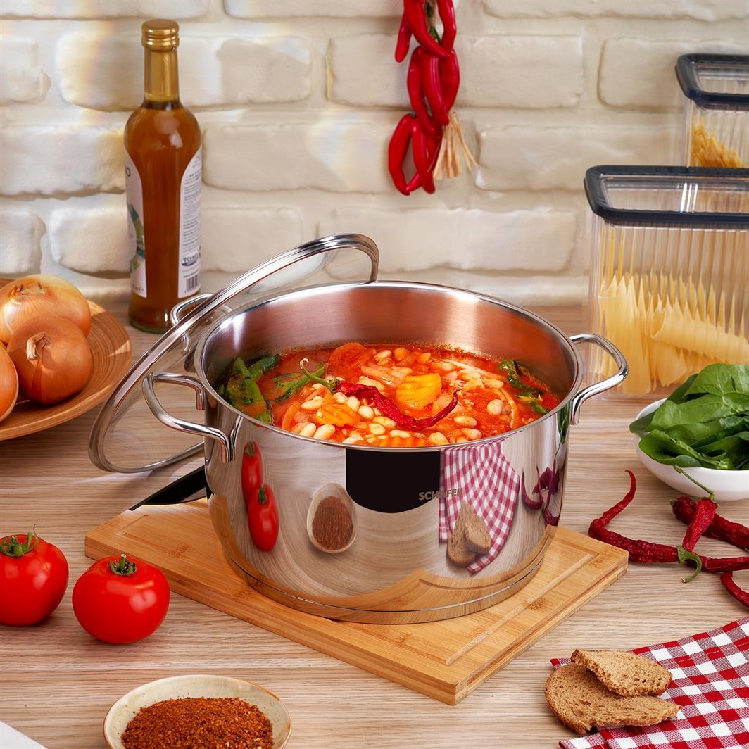 Schafer Held Deep Pot 26 cm, 2 Pieces, Inox