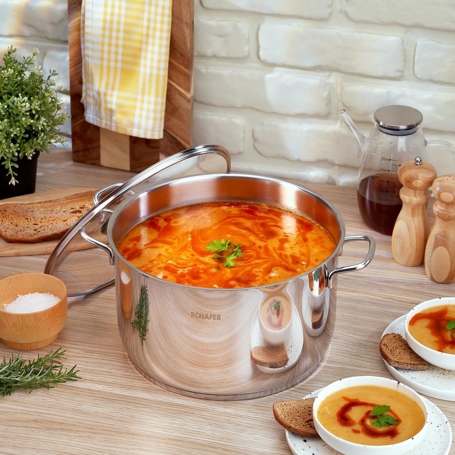 Schafer Held Deep Pot 28 cm, 2-Piece, Inox
