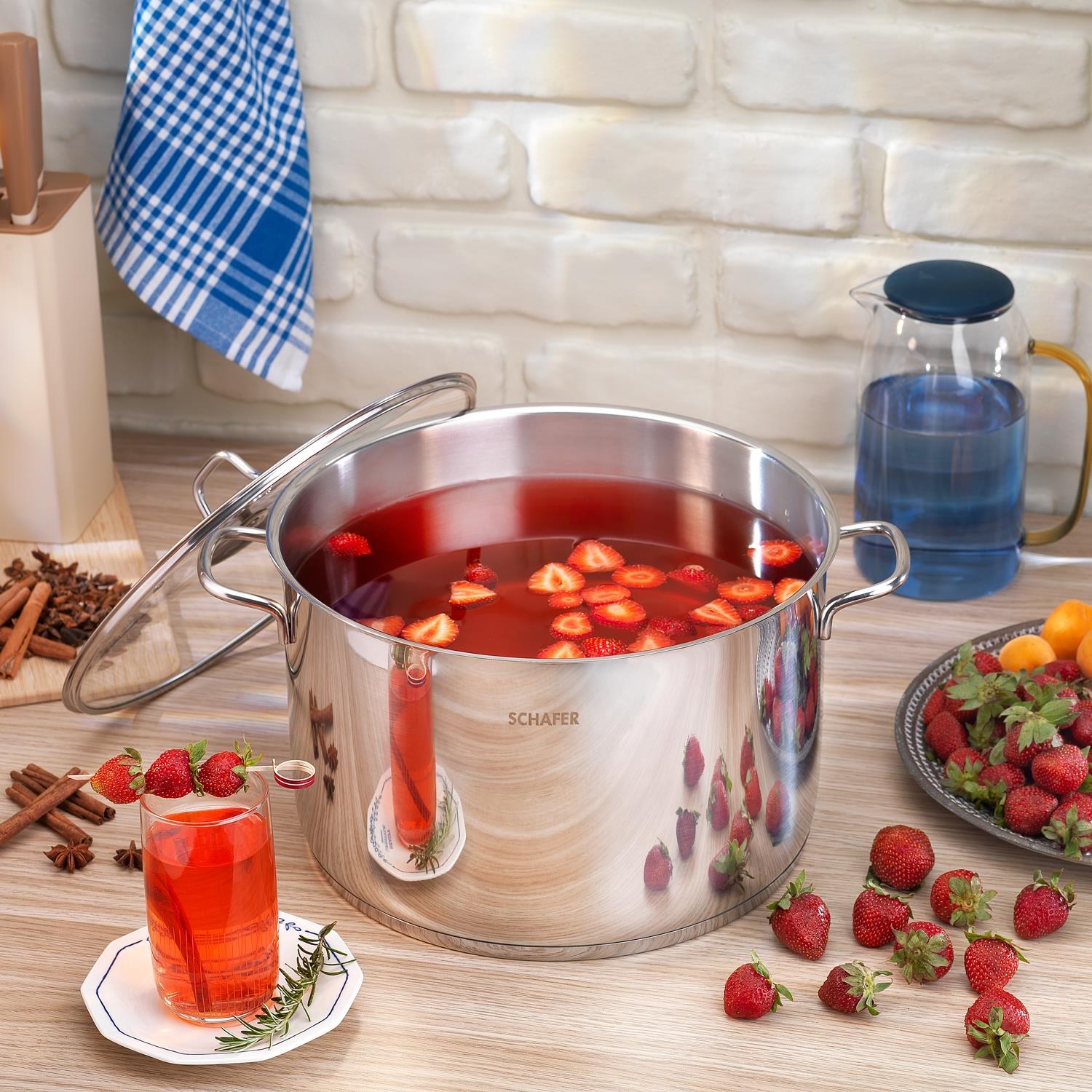 Schafer Held Deep Pot 30 cm, 2 Pieces, Inox