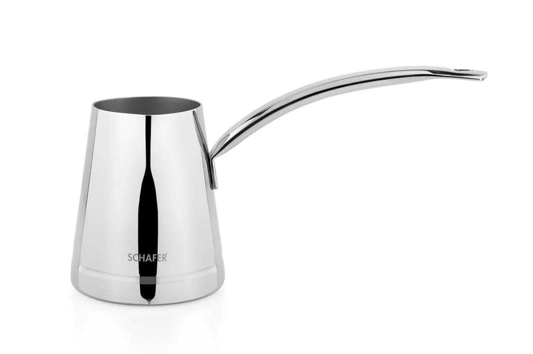 Schafer Fabian No:5 Steel Turkish Coffee Pot, 1 Piece, Inox