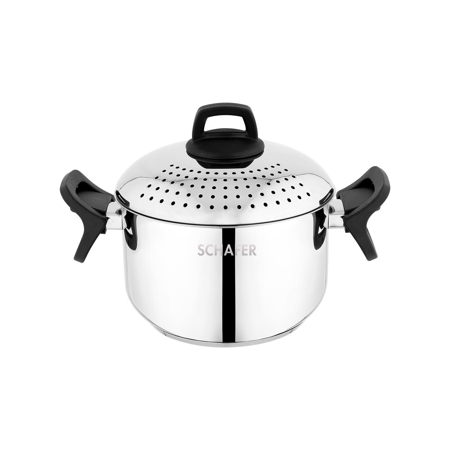 Schafer Gurme Pasta Pot with Strainer, 2-Piece