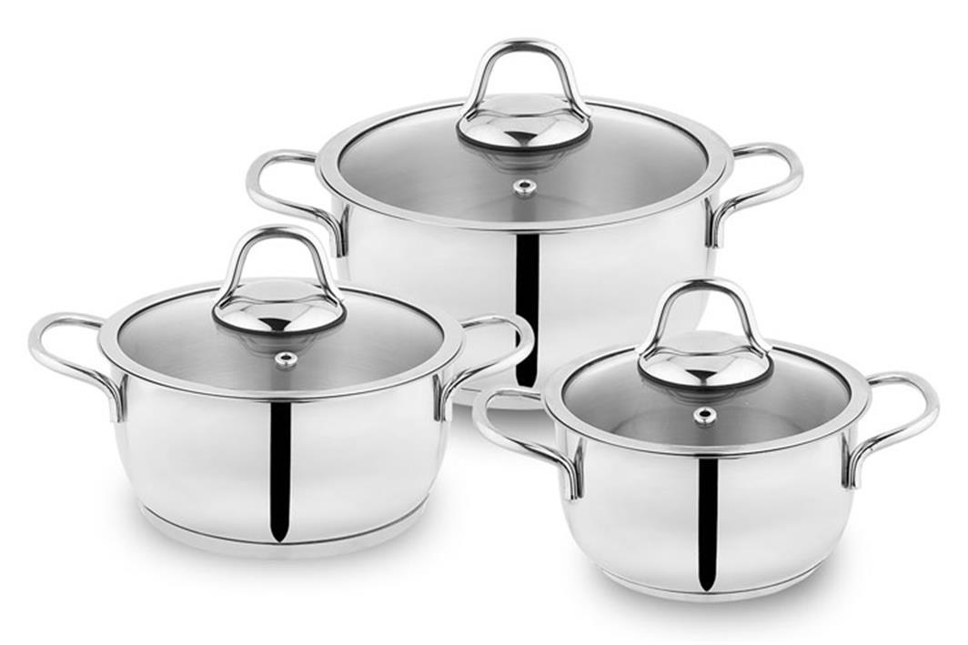 Schafer Eva 6-Piece Stainless Steel Pot Set
