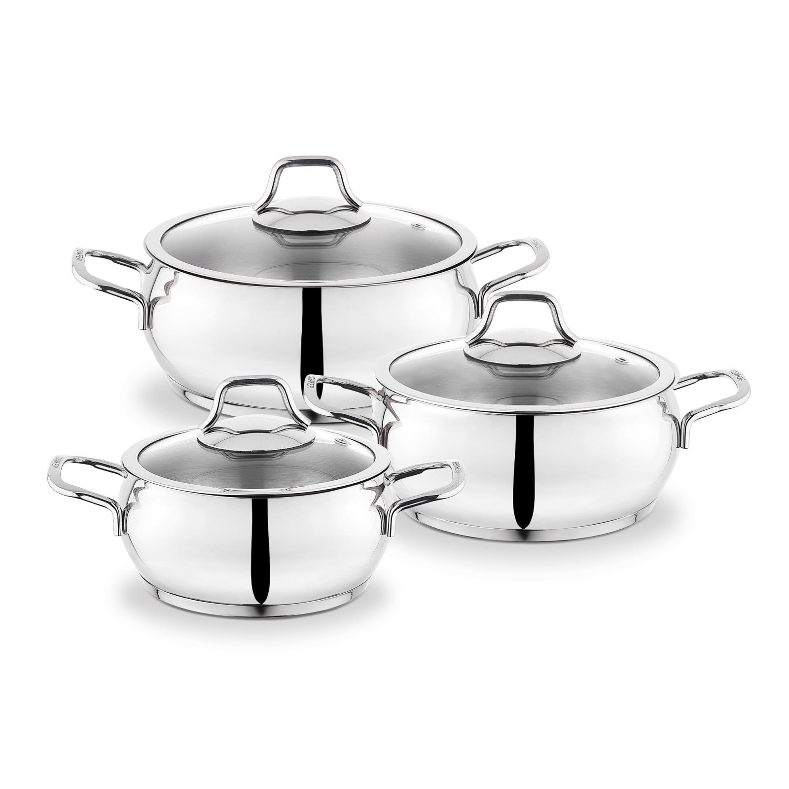 Schafer Cookhaus 6-Piece Stainless Steel Pot Set