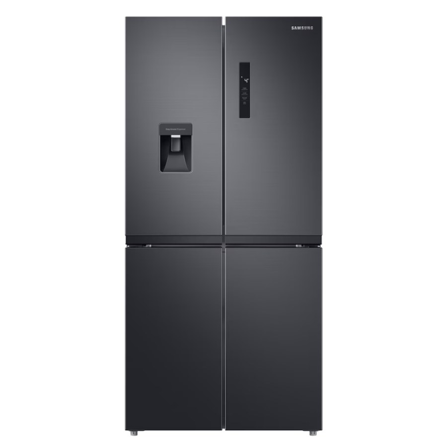Samsung RF48A401EB4/EO, чёрный четырёхдверный холодильник, 488 л