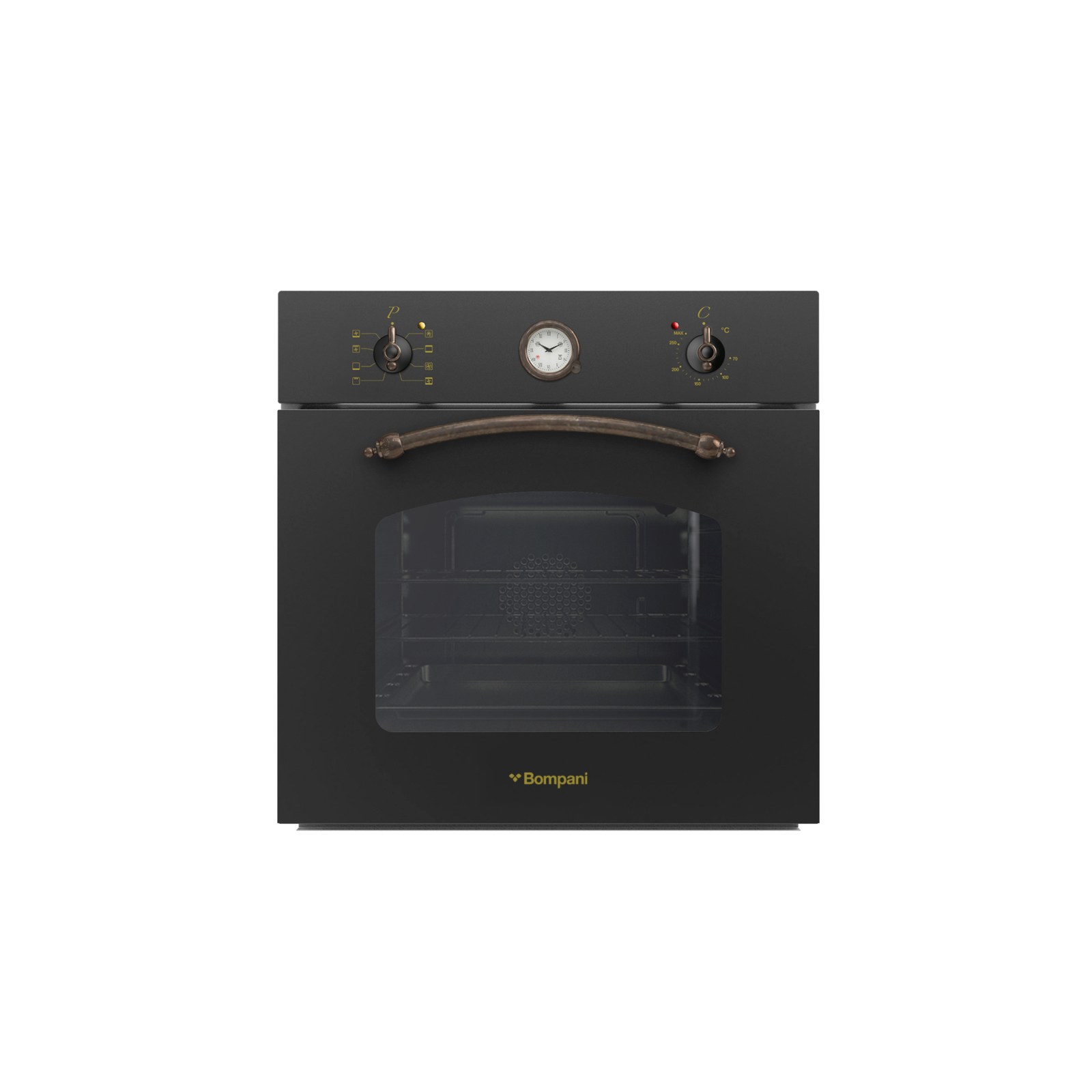 Bompani BO 247 SR Rustico Built-in Oven 60 L Anthracite