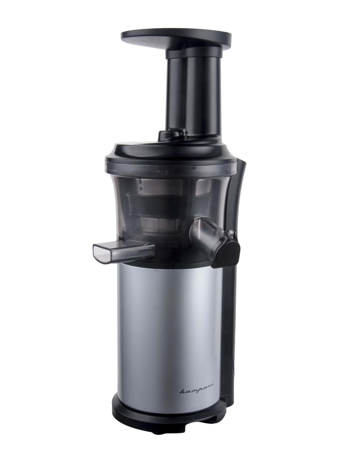 Bompani BOJ01IA/E Yavaş Sıkım Katı Meyve Sıkacağı 150 W Siyah ve Brushed Inox