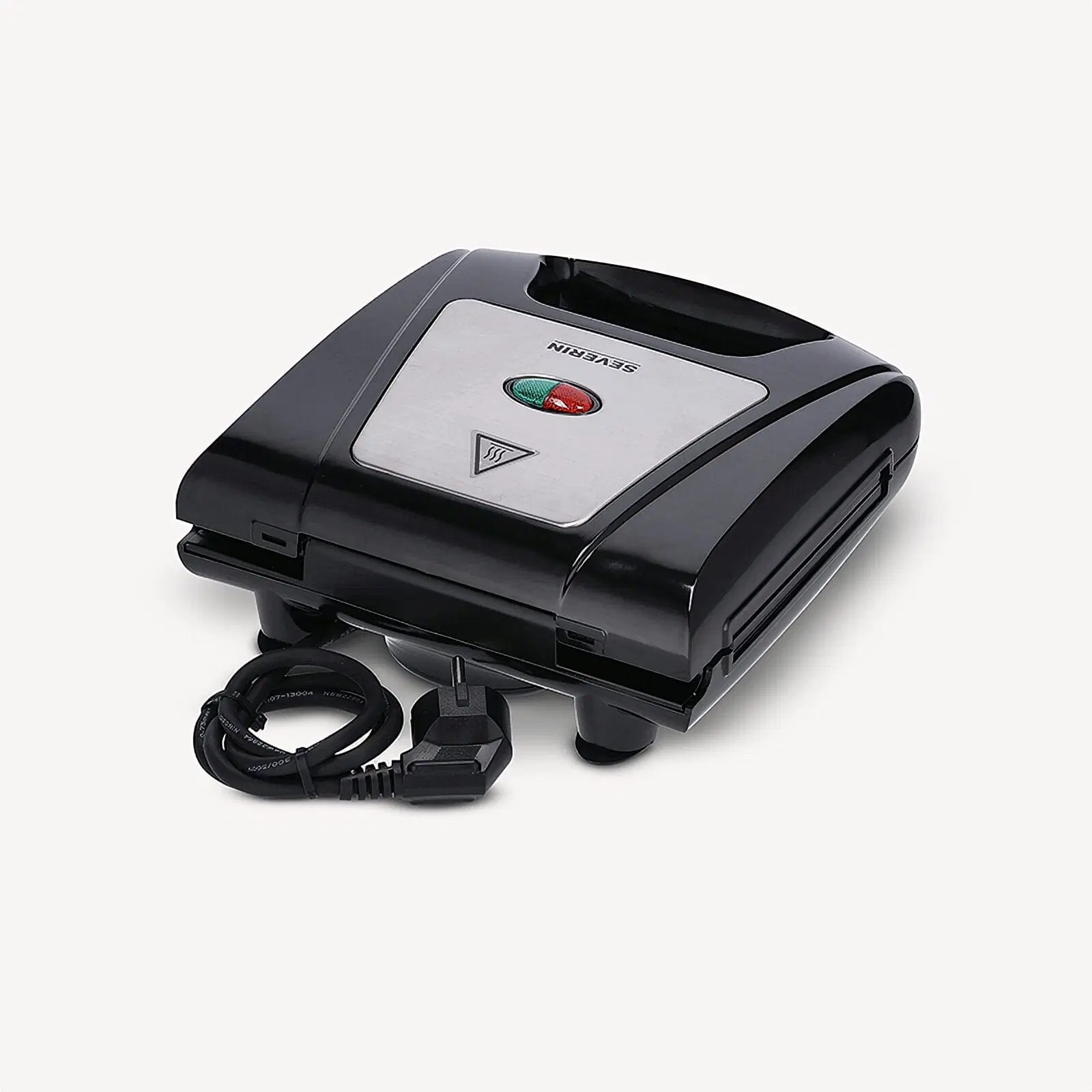 Severin SA2968 3-in-1 Sandwich Toaster, 1000 W, Black and Chrome
