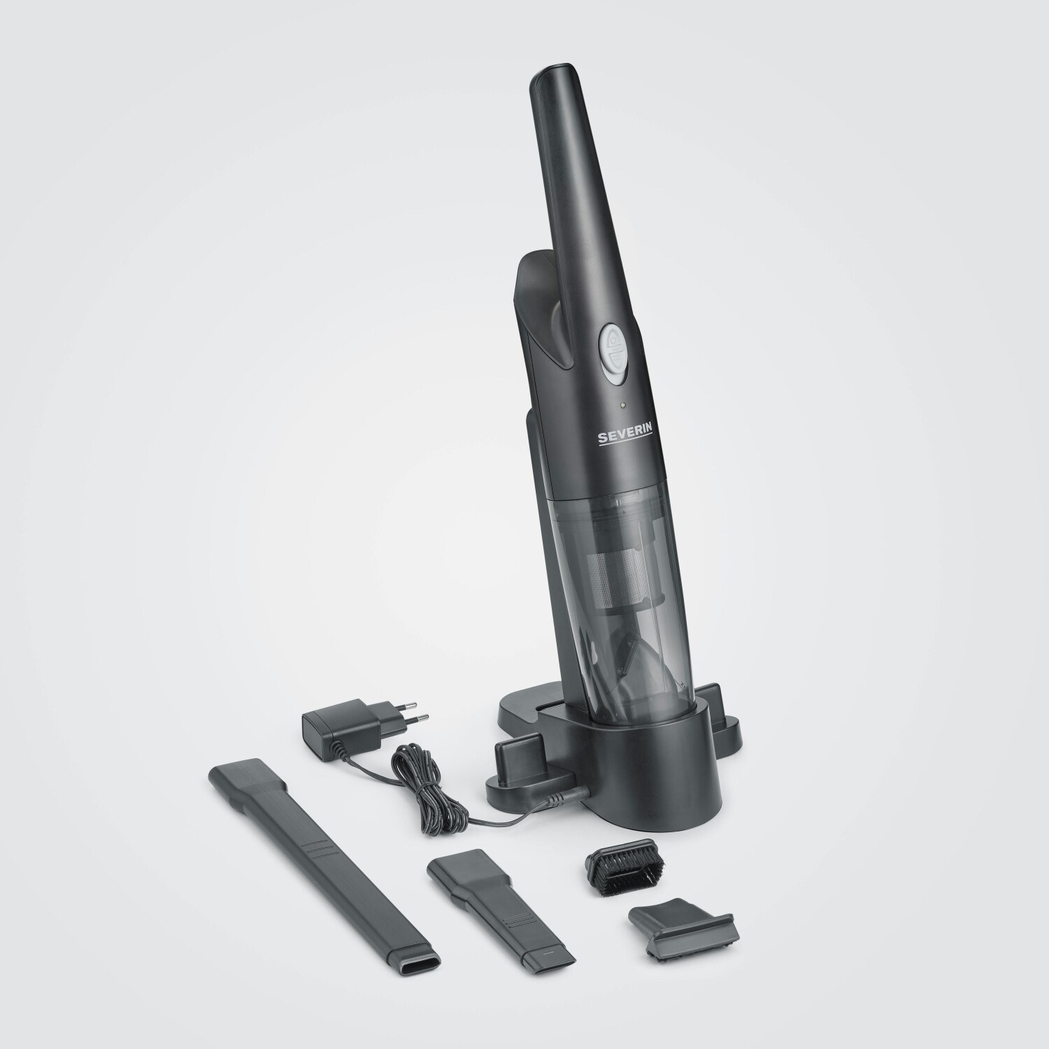 Severin HV 7130 Cordless Handheld Vacuum, 7.4 V, Matte Black