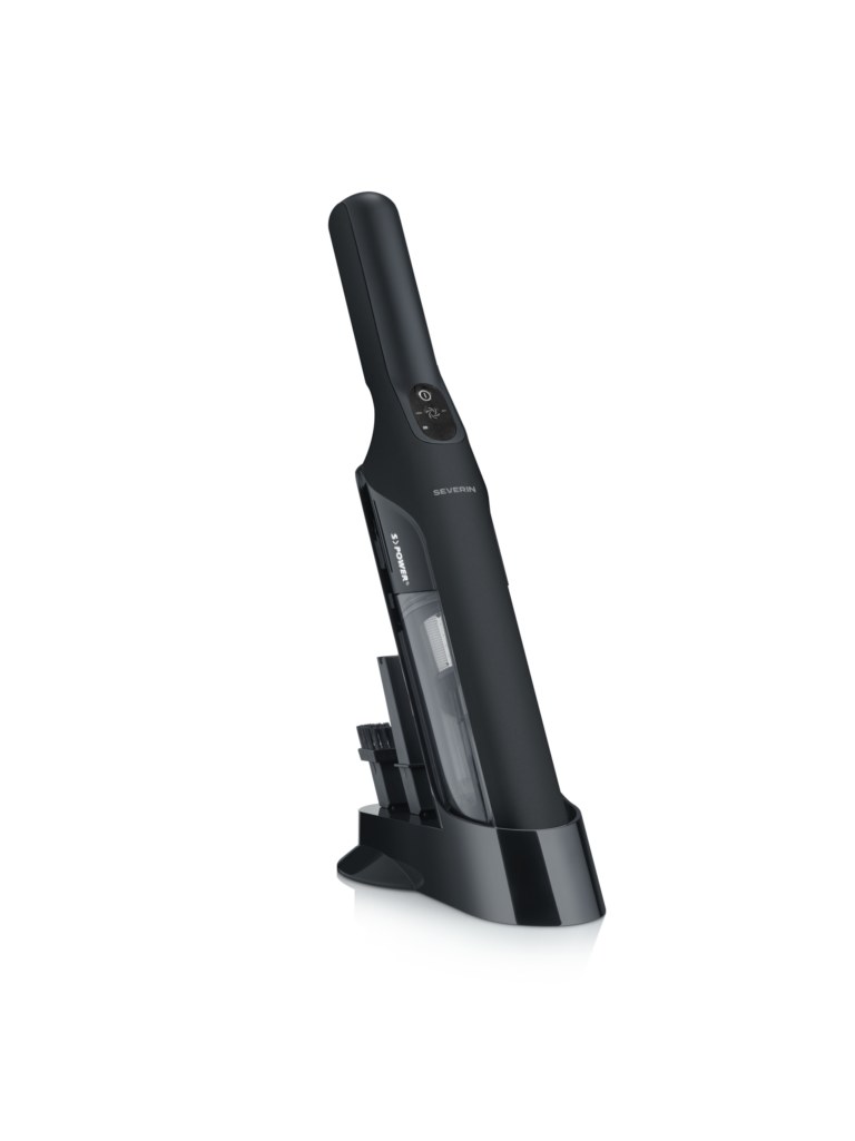 Severin S’POWER Upright HV 9589 Cordless Handheld Vacuum, 120 W, Matte Black