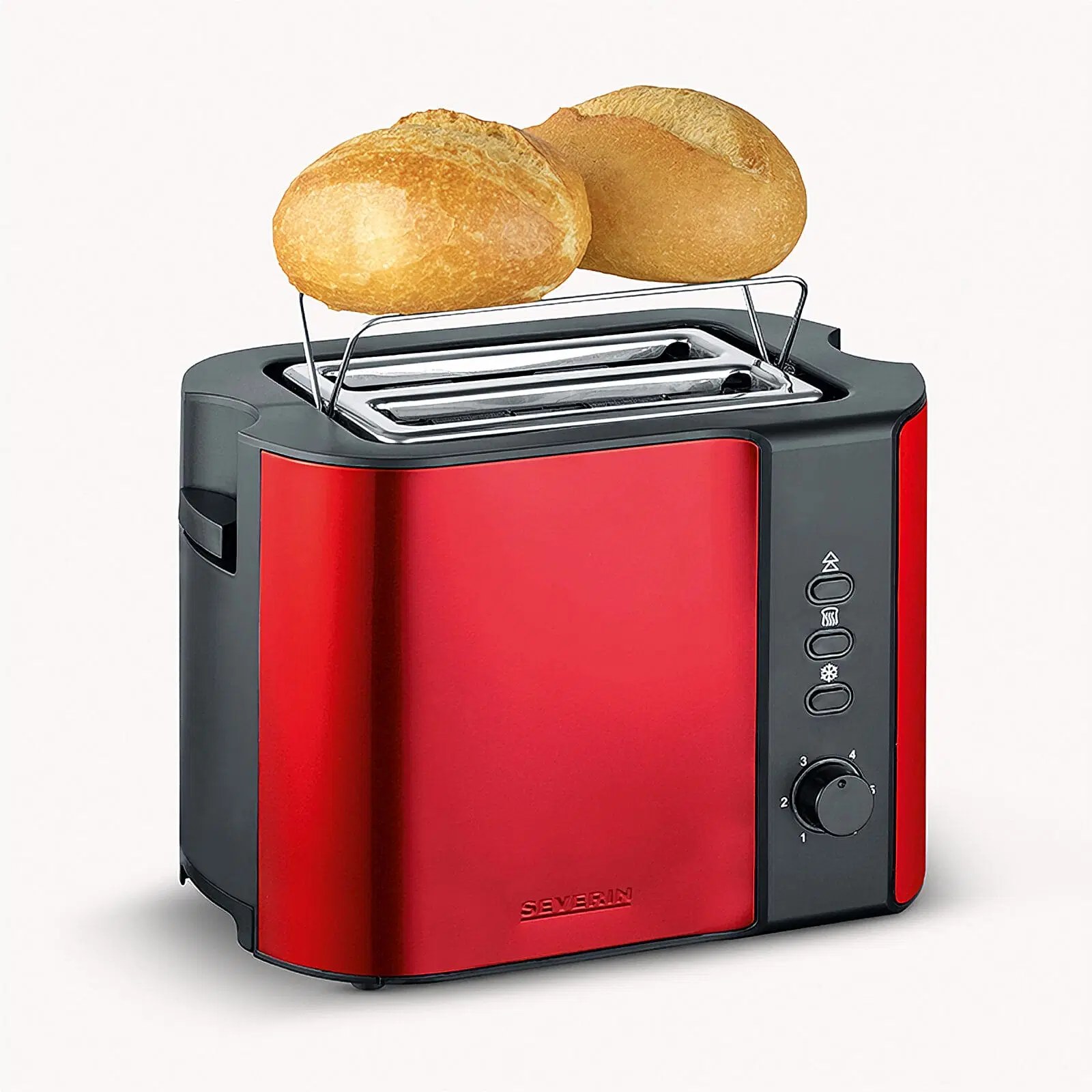 Severin AT 2217 Automatic Toaster 800 W 2 Dilim Metalik Kırmızı