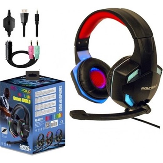 PG-6972 RGB Işıklı Game Headphones - Oyuncu Kulaklik