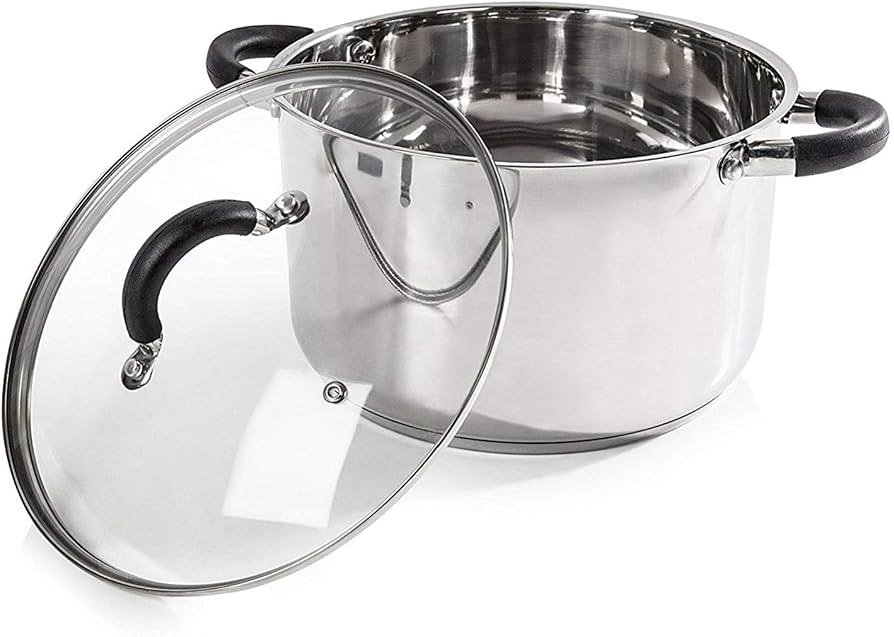 Tower Essentials 24 cm Paslanmaz Çelik Kapaklı Tencere 6 L