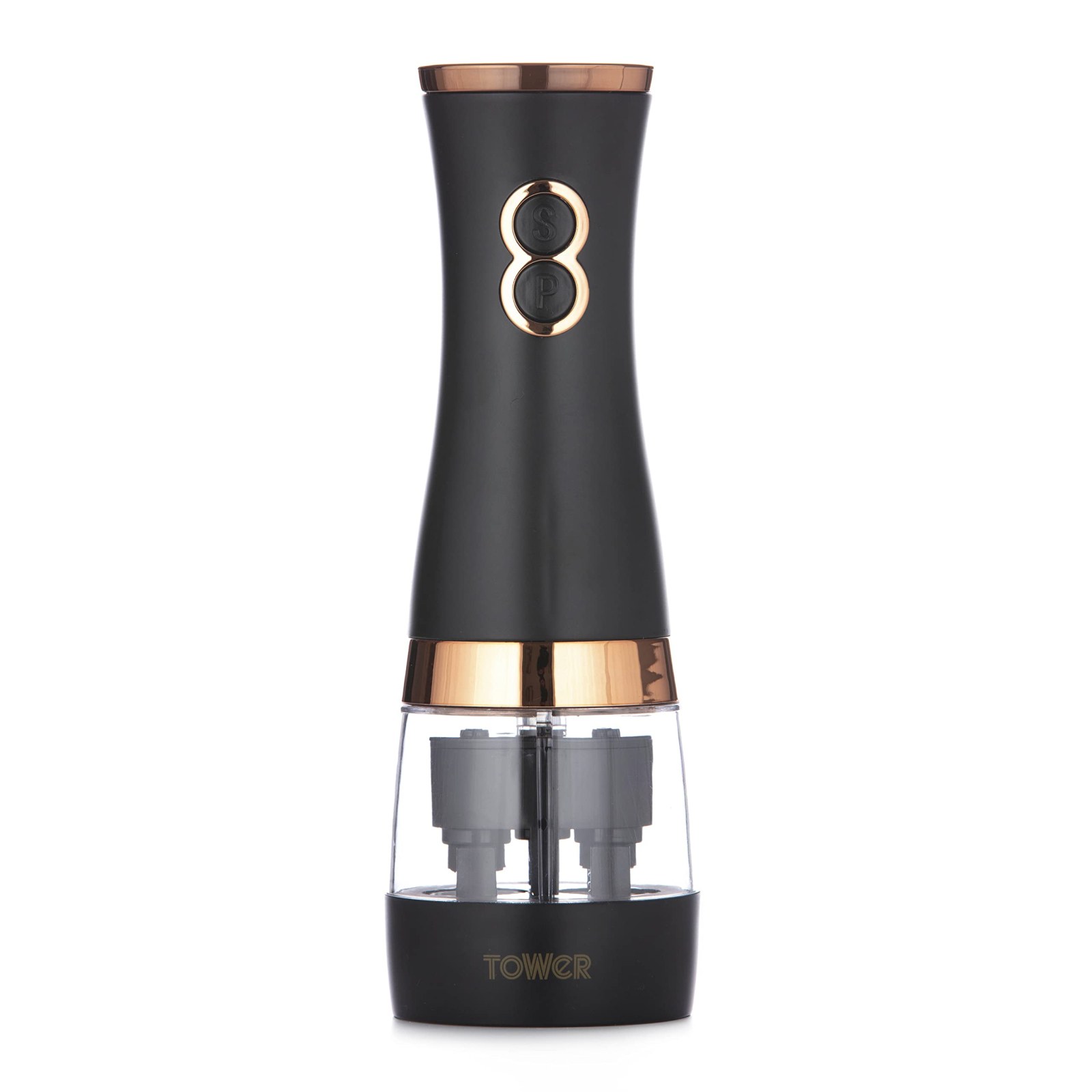 Tower Cavaletto T847004BLK Elektrikli Tuz ve Biber Değirmeni