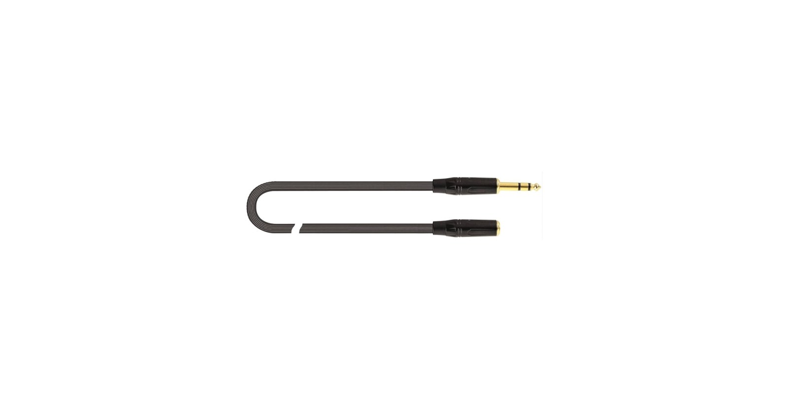 Quik Lok JUST J63J63F, стереокабель-переходник 3 м, 6,3 мм, чёрный