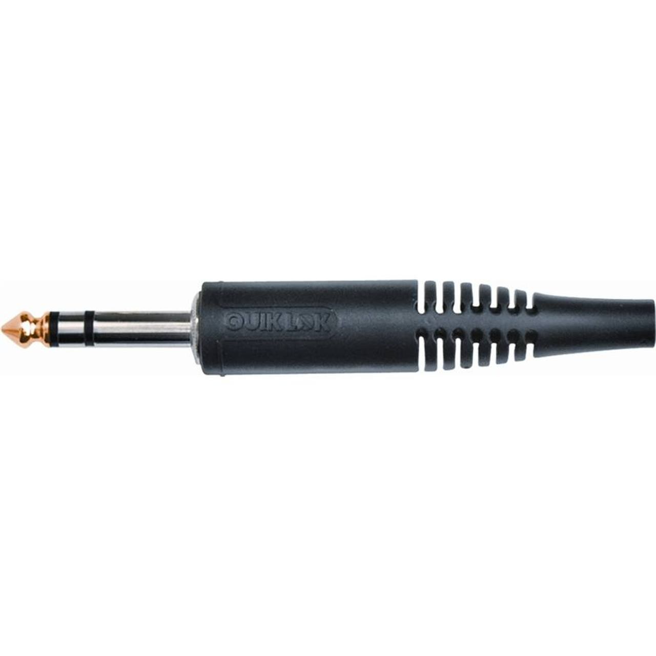 Quik Lok G/192 BK, чёрный стереоразъём 6,3 мм с корпусом из ПВХ