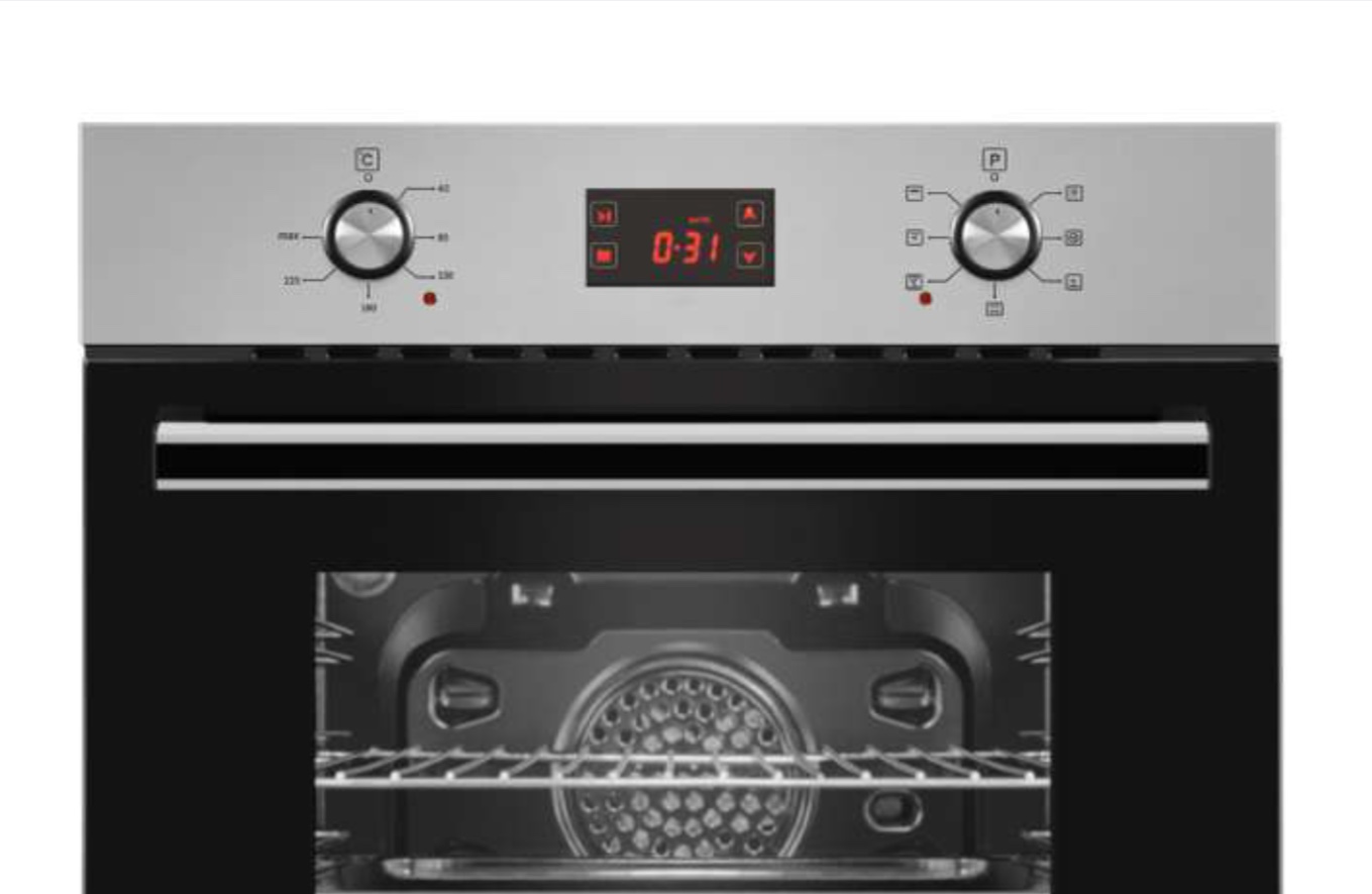 Ferre 8003BE7-LDGX, встраиваемый духовой шкаф, 7 функций, чёрное стекло