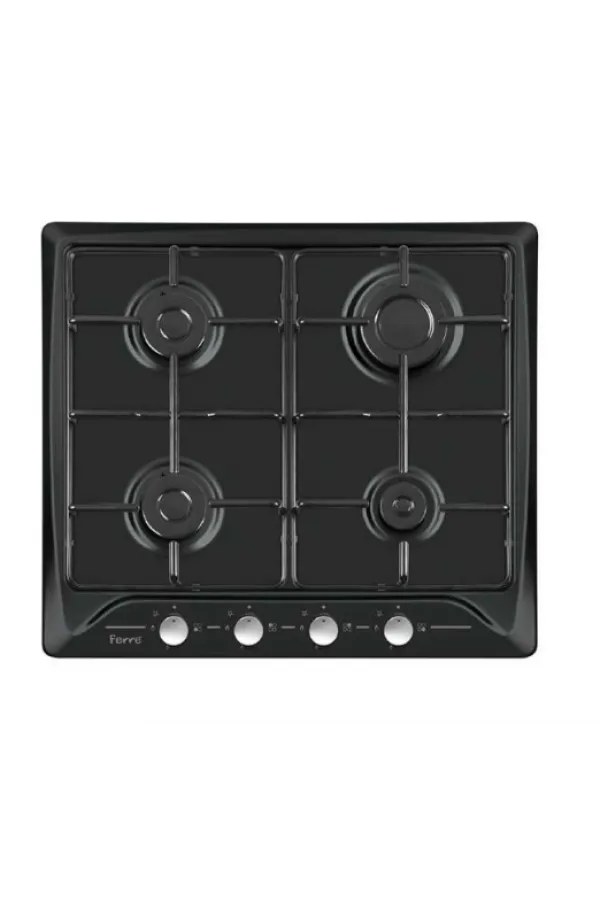 Ferre 640 BL 60 cm Mat Siyah Gazlı Ankastre Ocak